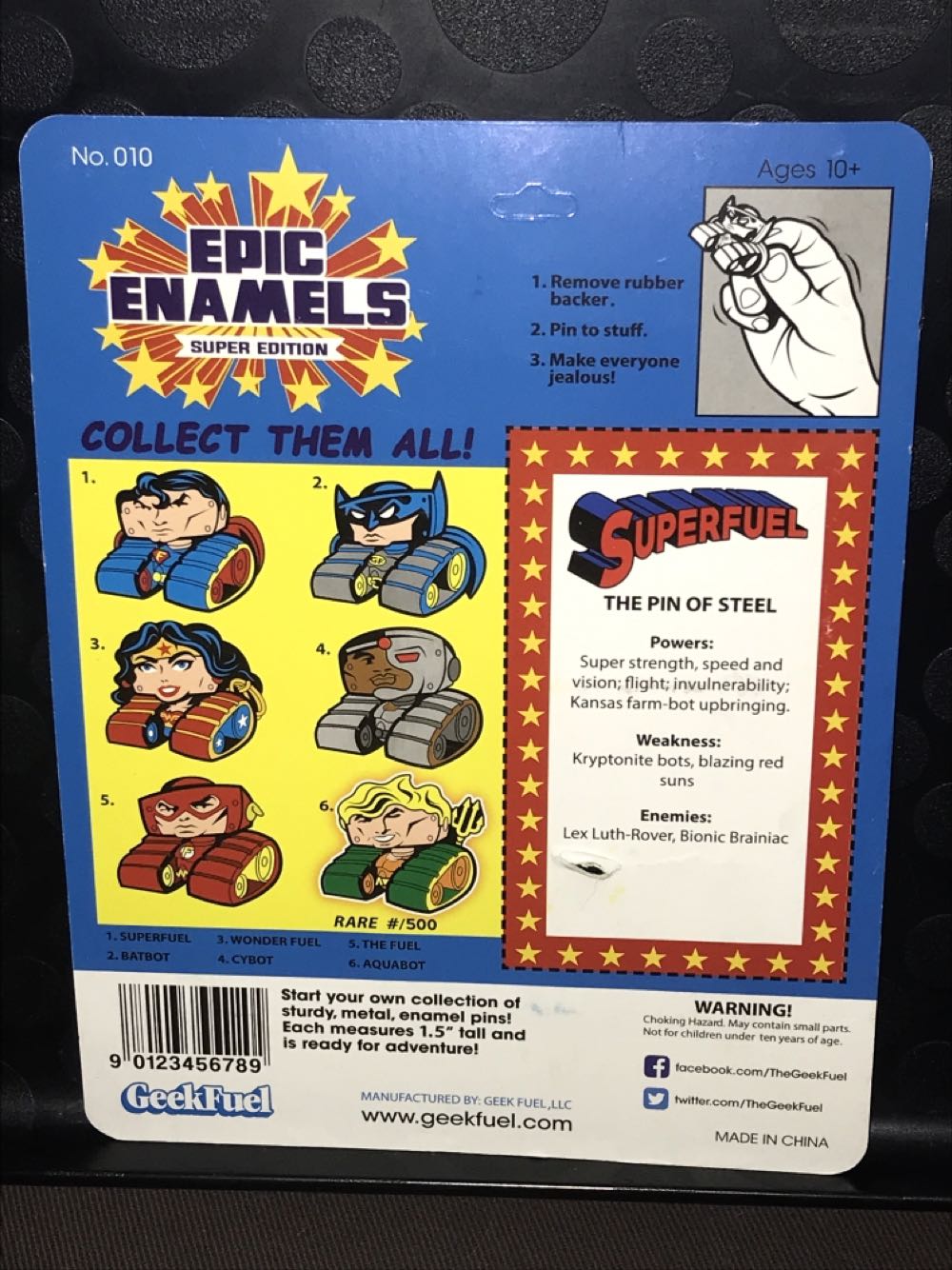 Epic Enamels: Super Edition - Metal Enamel pin collectible - Main Image 3