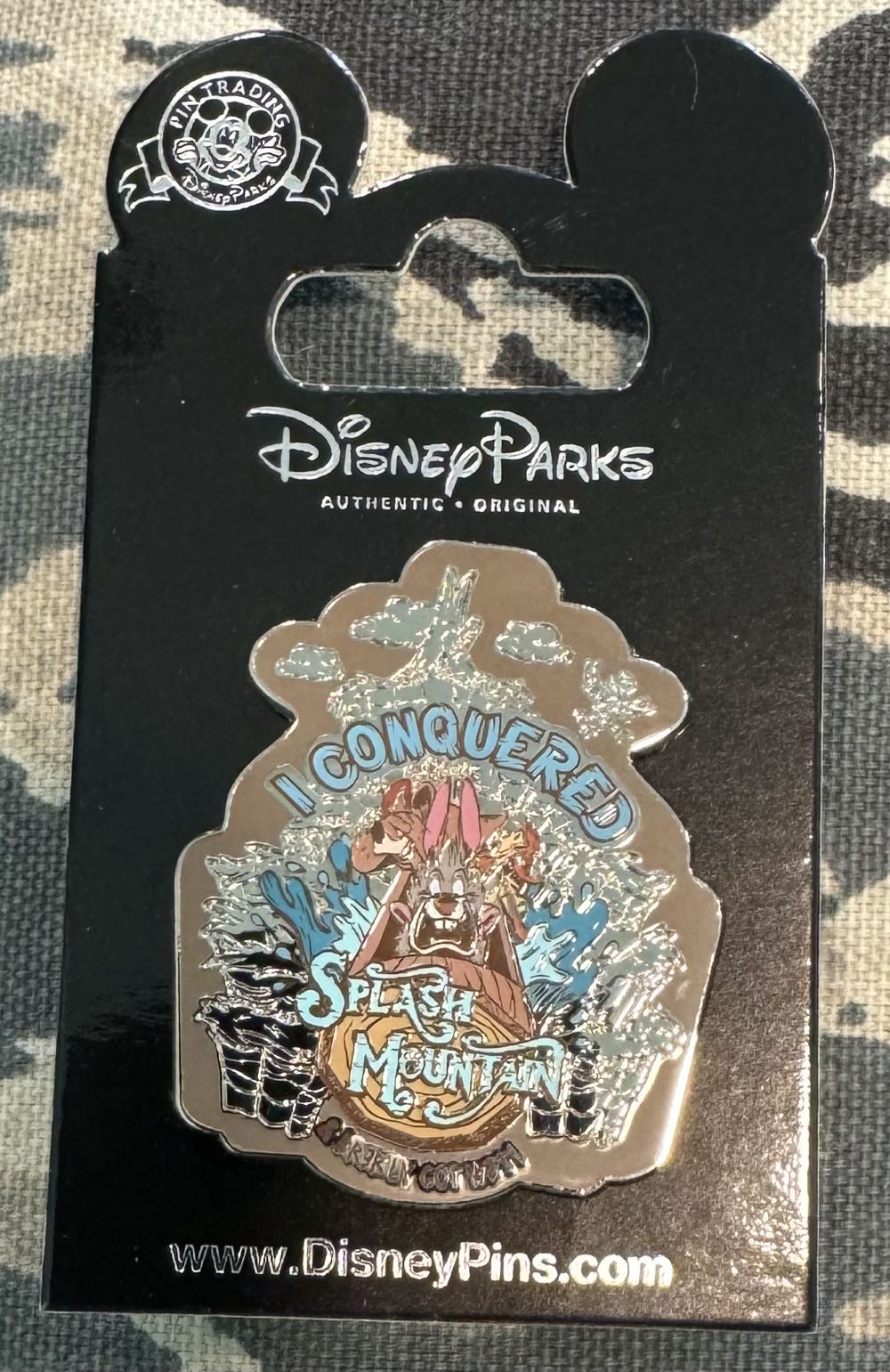Splash Mountain, I conquered splash Mountain - Open Edition pin collectible [Barcode 400020897367] - Main Image 2