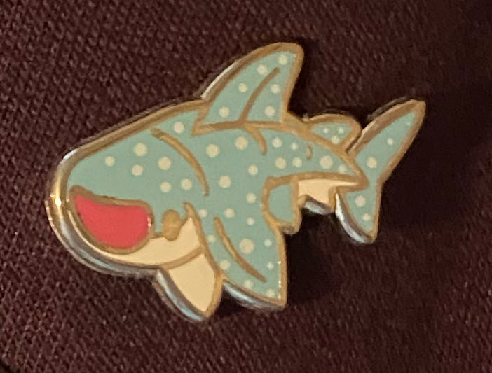 Excited Whale Shark Sidekick  pin collectible - Main Image 2