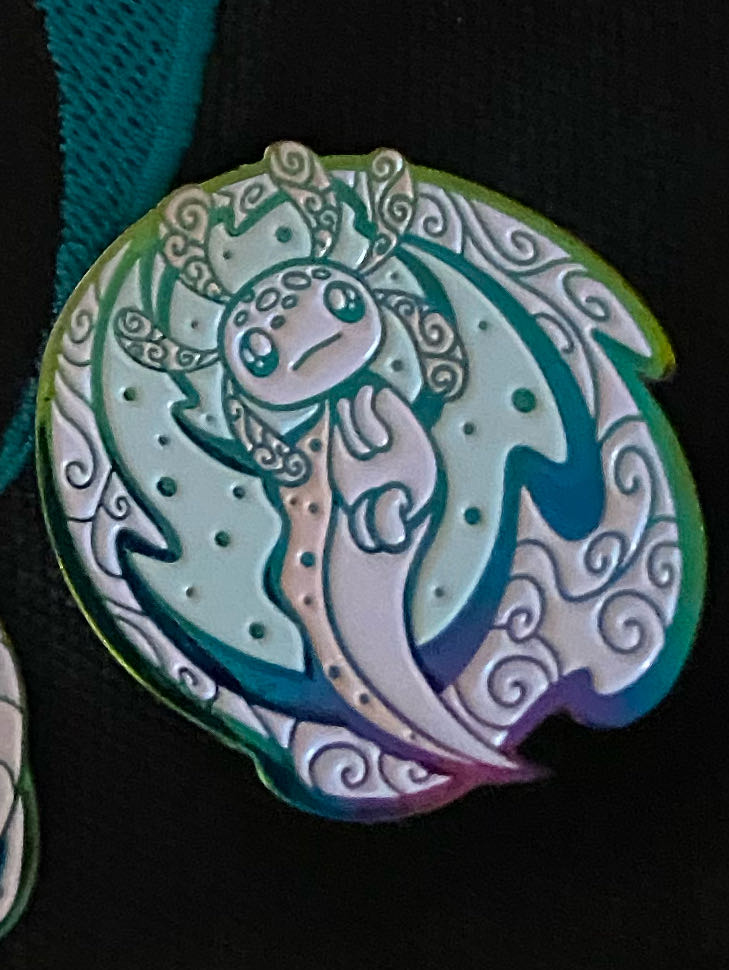 Rainbow Axolotl  pin collectible - Main Image 2