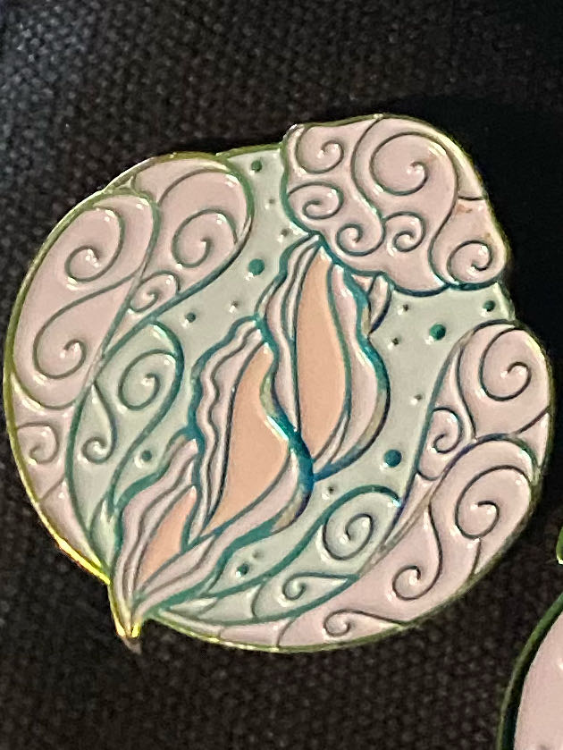 Rainbow Jellyfish  pin collectible - Main Image 2
