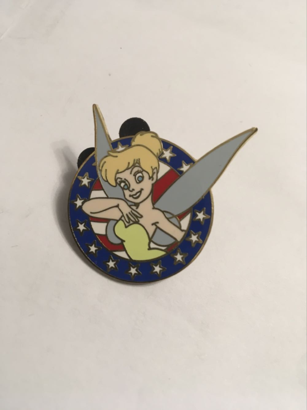 Tinkerbell - Inset Circle Stars And Stripes  pin collectible - Main Image 1