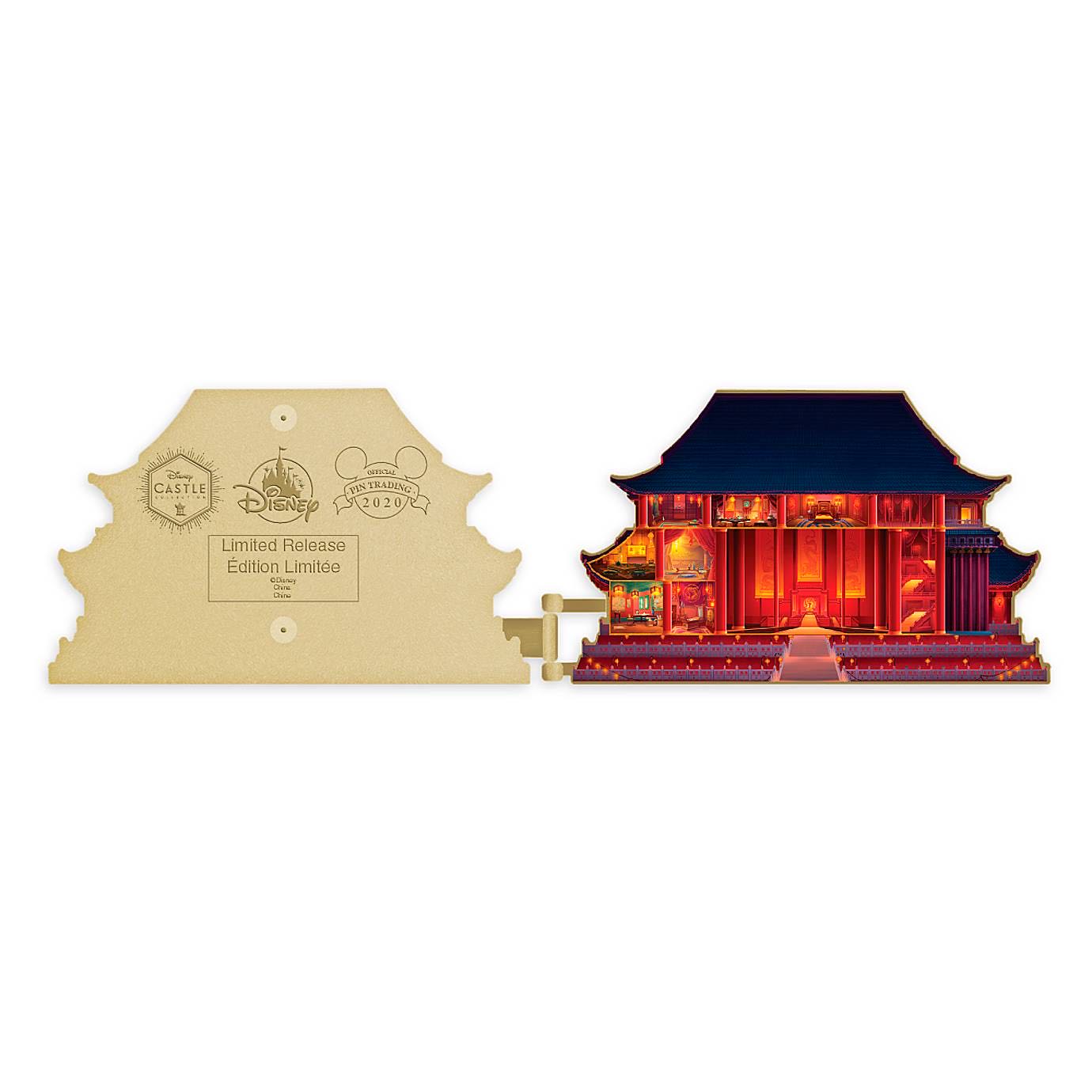 Mulan Imperial Palace Pin – Disney Castle Collection – Limited Release - Enameled cloisonné with a Silvertone finish pin collectible - Main Image 3