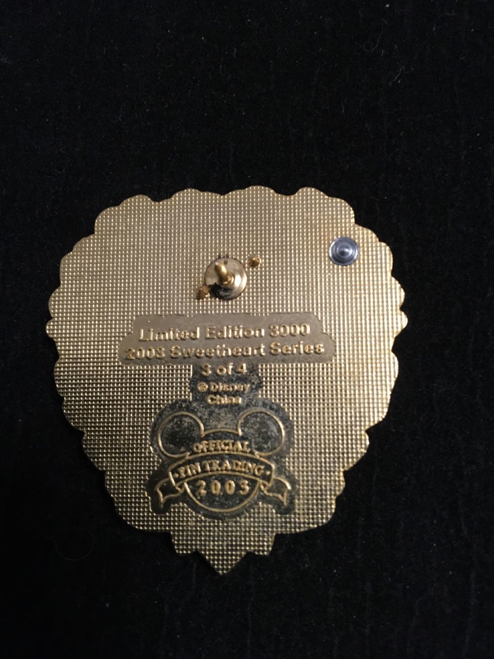 Valentines Day - Cinderella 2003 Ltd Edition 3000  pin collectible - Main Image 3