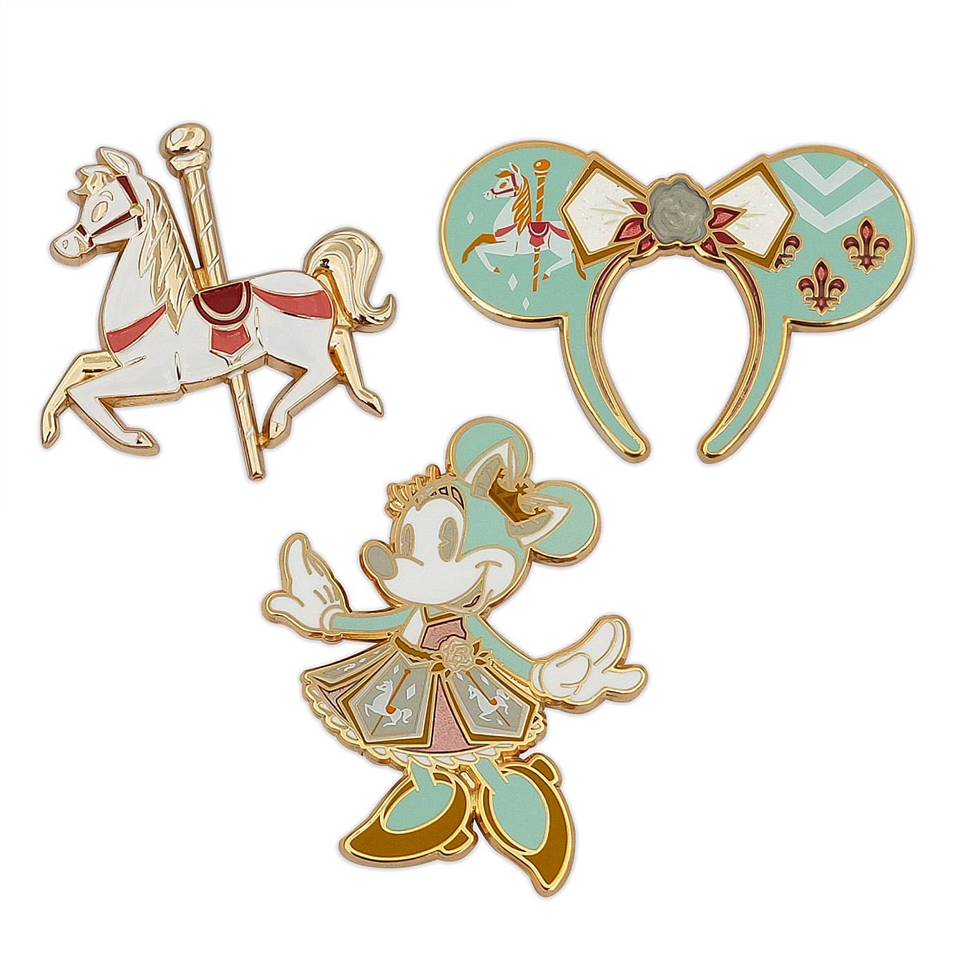 Minnie Mouse: The Main Attraction Pin Set – King Arthur Carrousel – Limited Release - Metal / Enamel pin collectible - Main Image 2