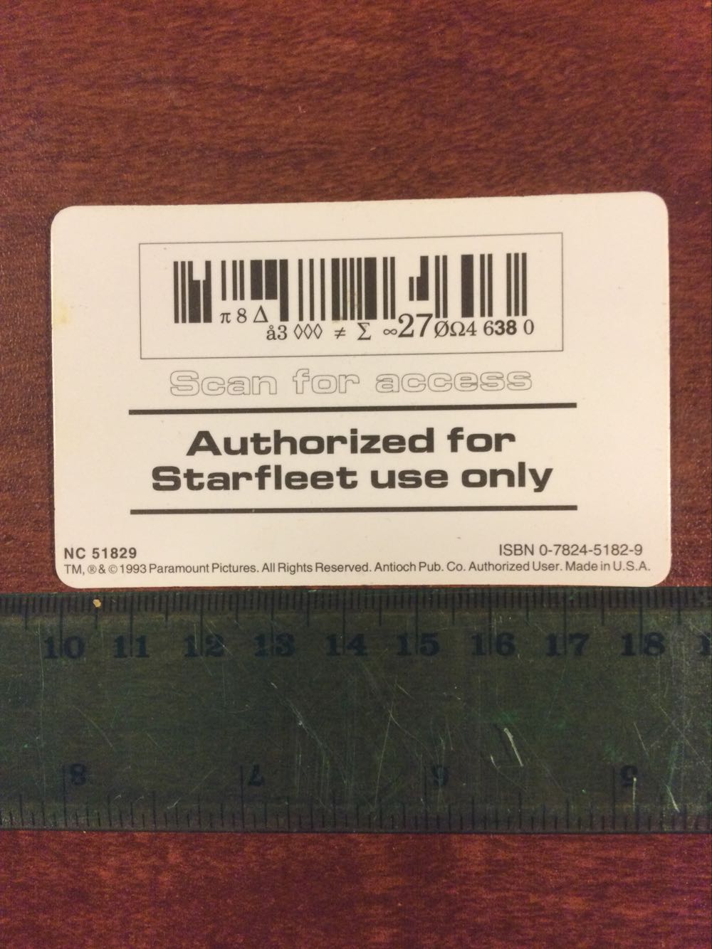 Star Trek Access Card - badge pin collectible - Main Image 3