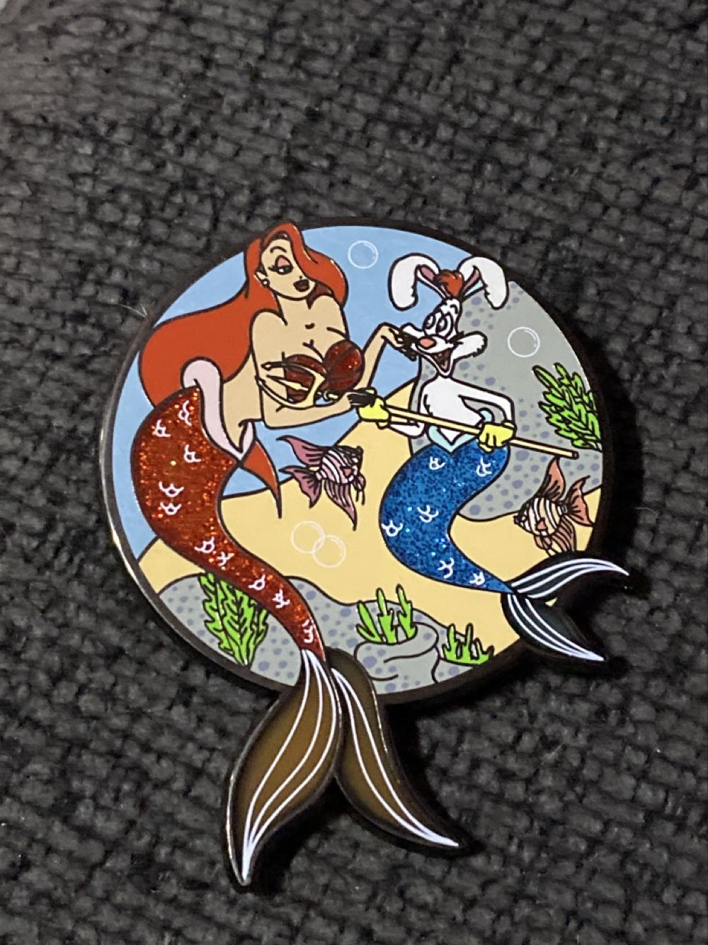 Puzzle Piece Sparkly Pin