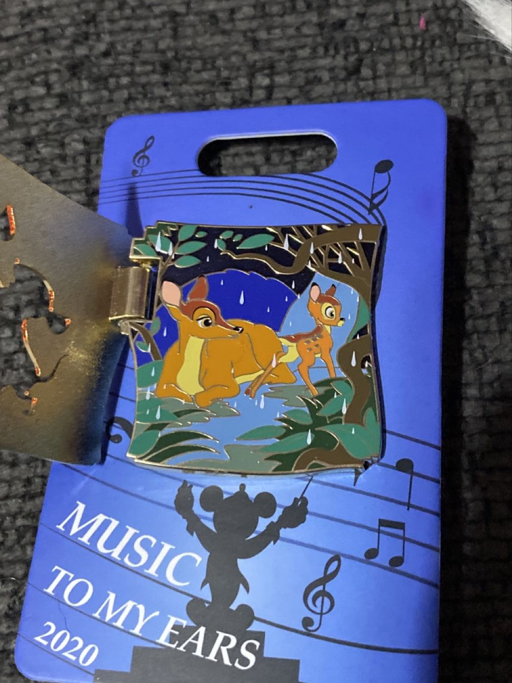 Music To My Ears Bambi  pin collectible [Barcode 400919163528] - Main Image 2
