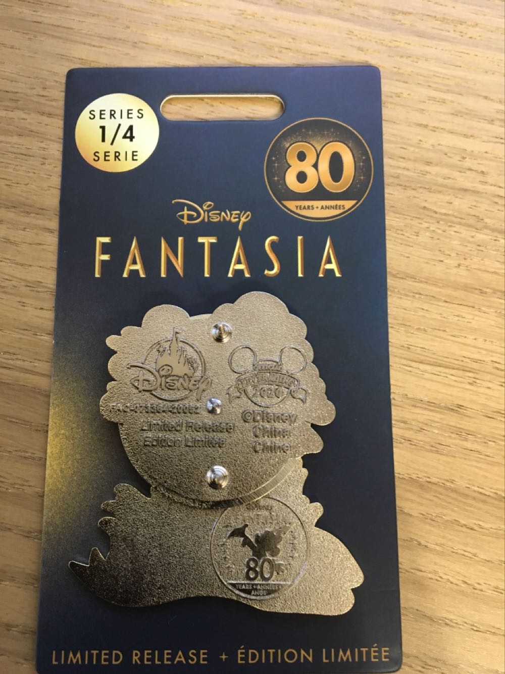 Fantasia - 80th Anniversary Pin - Ltd Release No. 1/4 In Series   pin collectible - Main Image 2