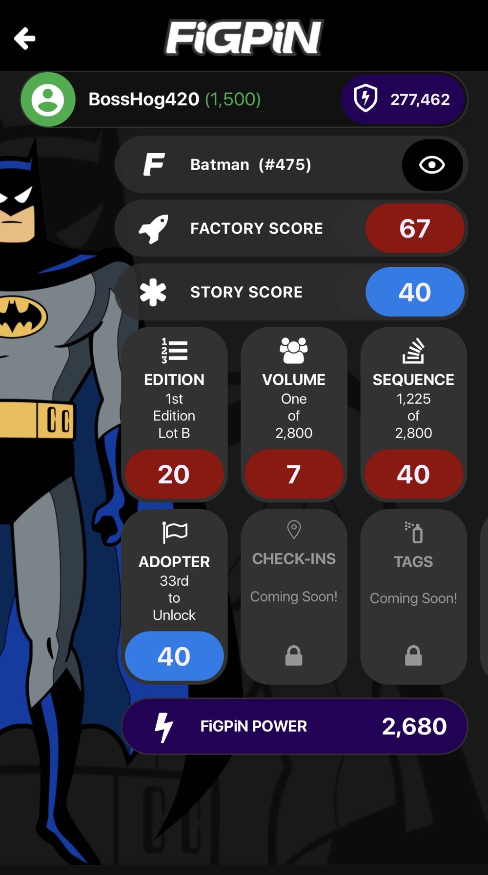 FIGPIN #475-BATMAN THE ANIMATED SERIES - FigPin pin collectible [Barcode 810021535074] - Main Image 3