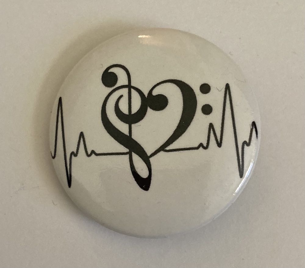 Music Clefs - Button pin collectible - Main Image 2