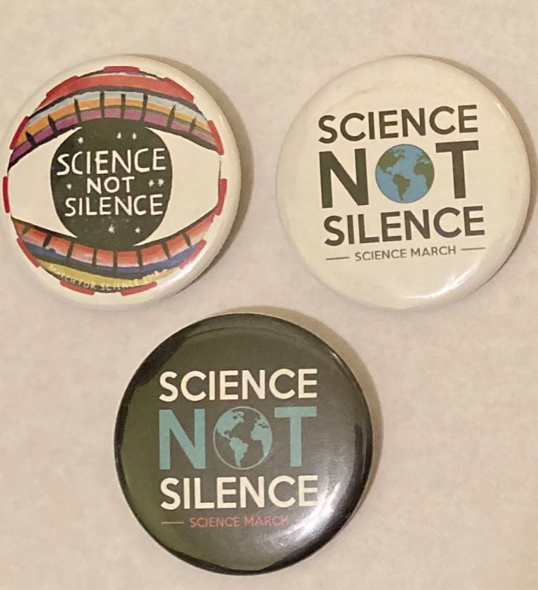 Science not Silence - Button pin collectible - Main Image 2