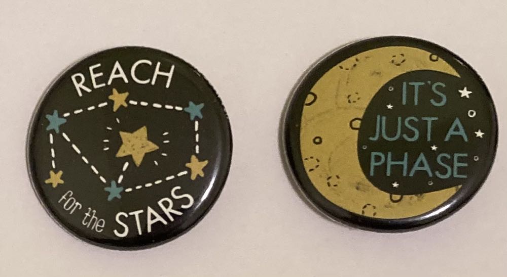 Reach for the Stars - Button pin collectible - Main Image 1