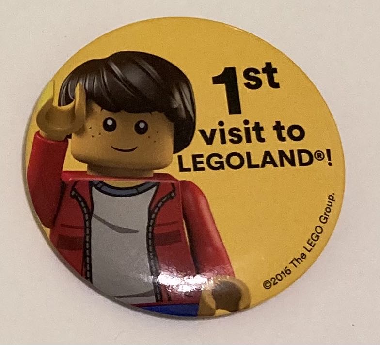 1st Visit to Legoland - Button pin collectible - Main Image 1