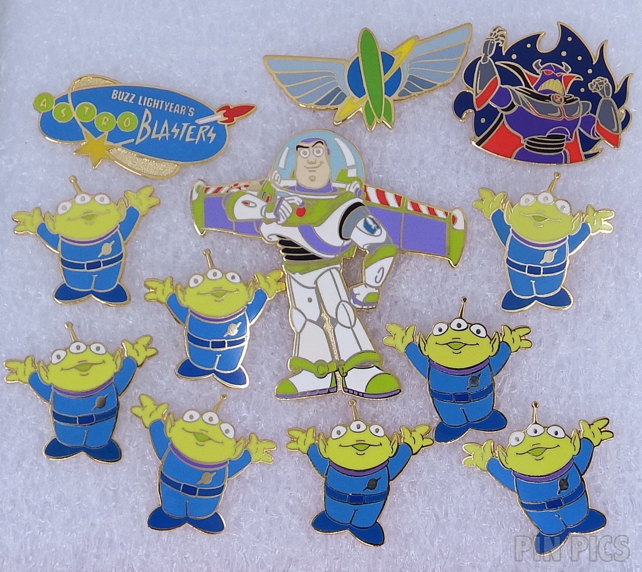 Japan - Buzz Lightyear and Little Green Men Set - Astro Blasters - TDL  pin collectible - Main Image 3