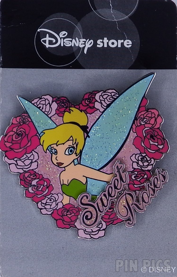Japan - Tinker Bell - Flower Wreath - Sweet Roses - JDS  pin collectible - Main Image 3
