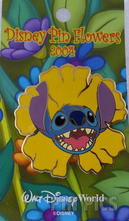 WDW - Stitch - Disney Pin Flowers 2004 - Mickey’s Pin Pursuit  pin collectible - Main Image 3