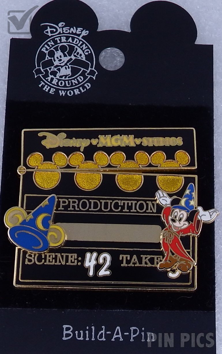 MGM Studios Production - Sorcerer Mickey - Build A Pin Base  pin collectible - Main Image 3