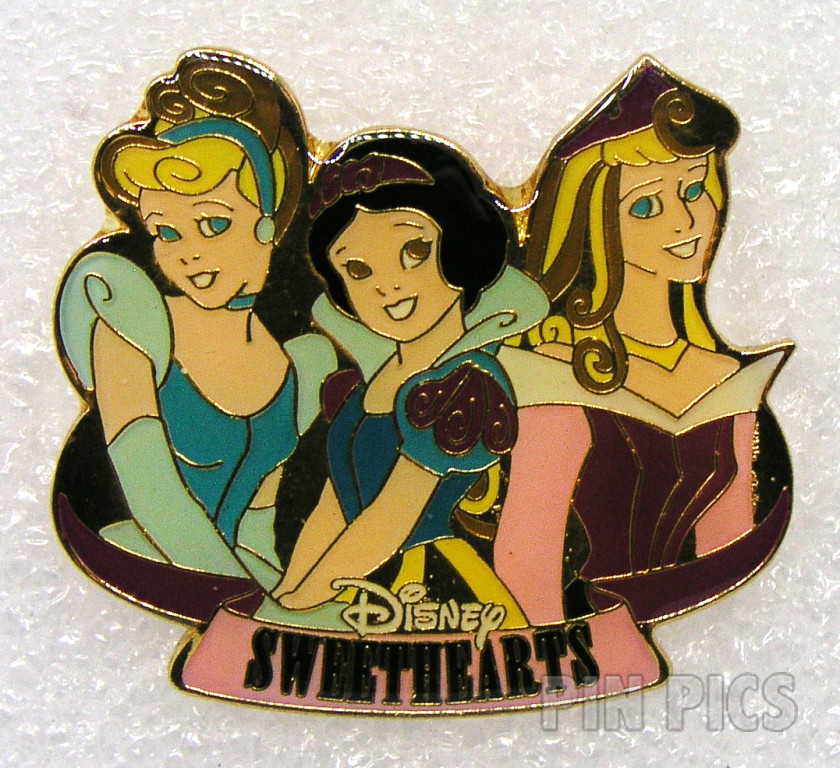 DIS - Cinderella, Snow White, Aurora - Disney Sweethearts - Cast  pin collectible - Main Image 3
