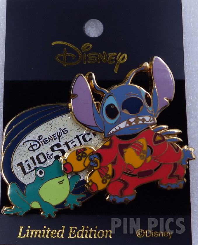 Japan - Stitch and Frog - Alien Scene - Lilo and Stitch - JDS  pin collectible - Main Image 3