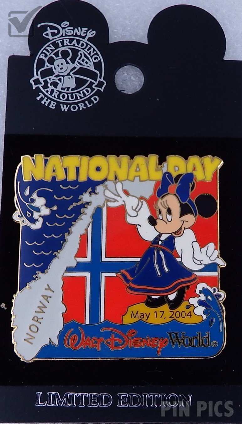 WDW - Minnie Mouse - Norway’s National Day 2004  pin collectible - Main Image 3