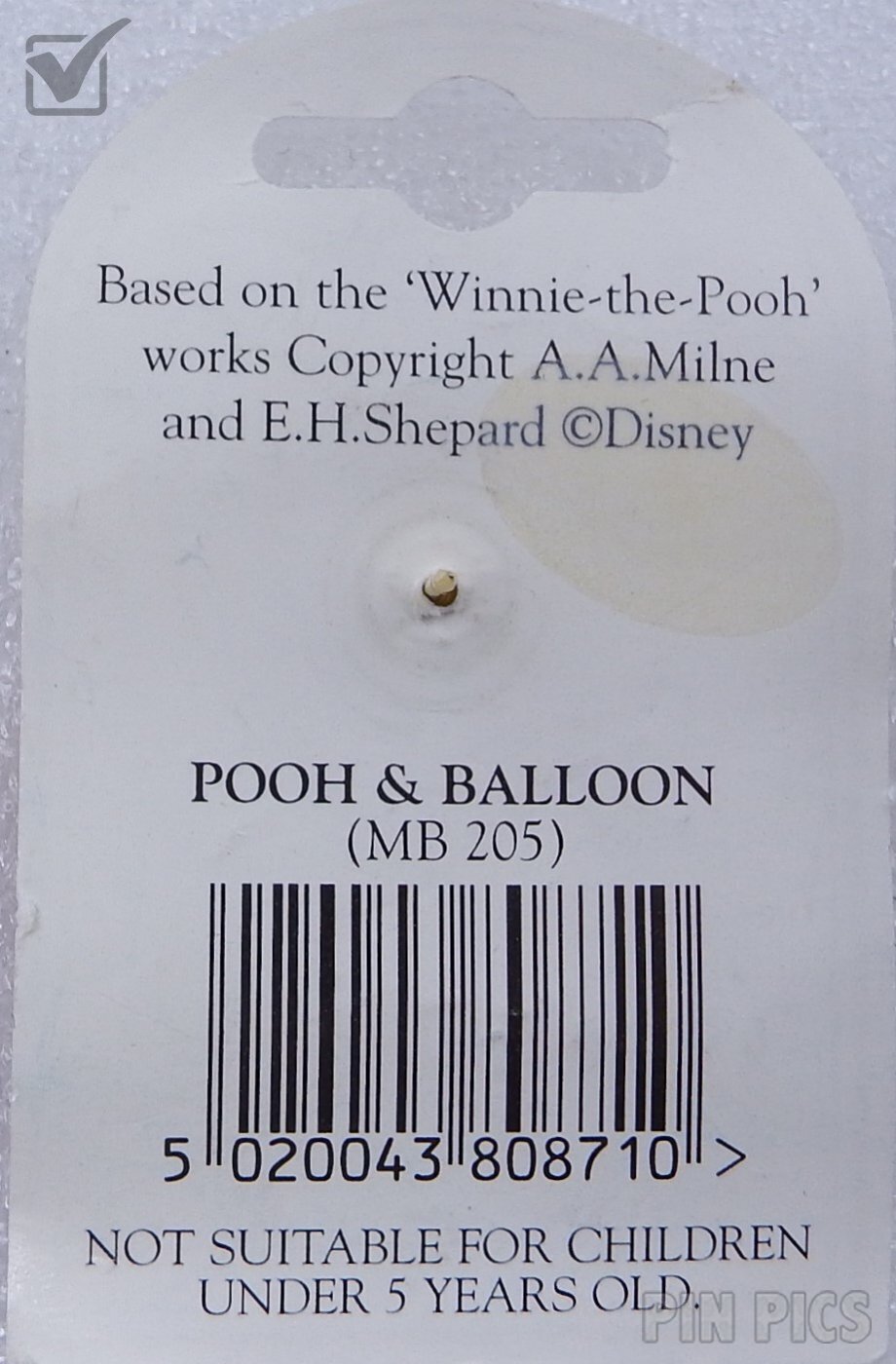 Reflex - Classic Pooh Floating in Sky from Red Balloon  pin collectible - Main Image 4
