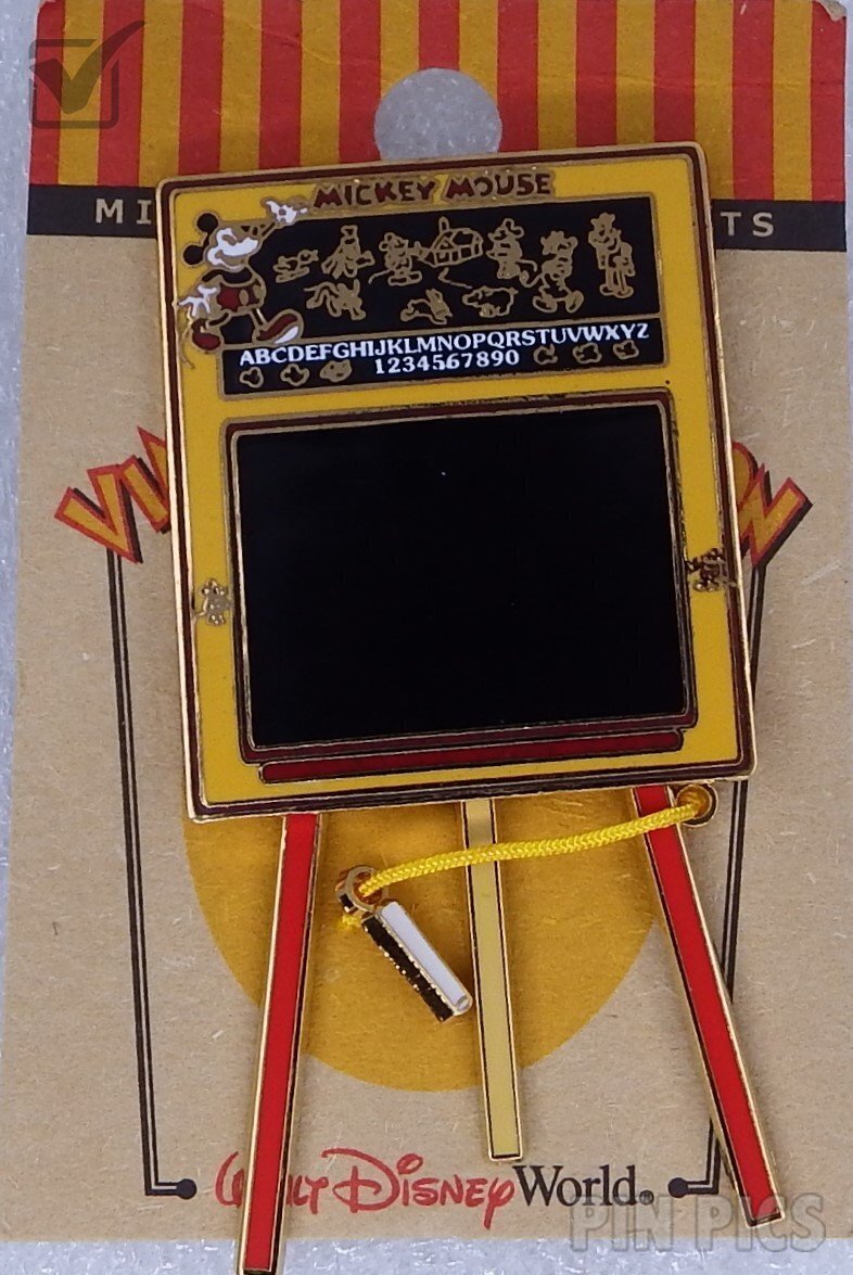 WDW - Mickey - Chalkboard - Pin of the Month - Vintage Collection - June  pin collectible - Main Image 3