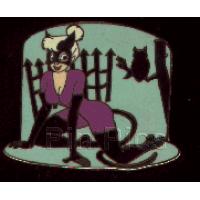 Ruby Red Crystal Mickey Head Outline Brooch