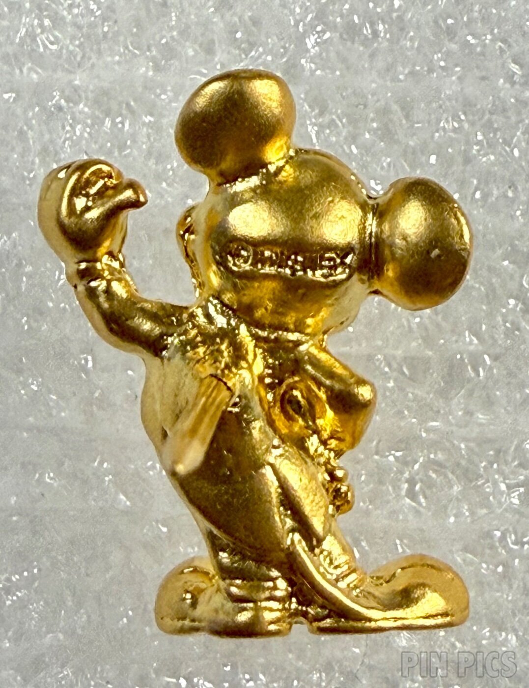 3D Gold Mickey Mouse Waving  pin collectible - Main Image 2