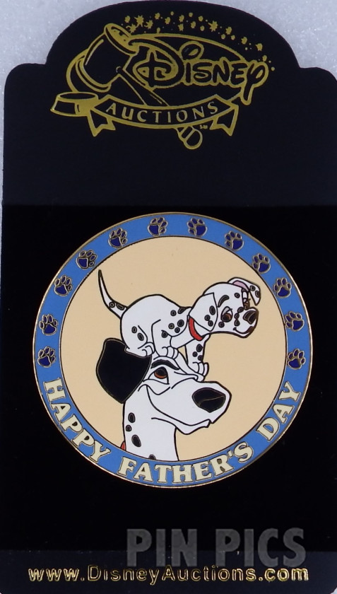 DA - Pongo and Dalmatian Puppy - Happy Father’s Day 2004  pin collectible - Main Image 3