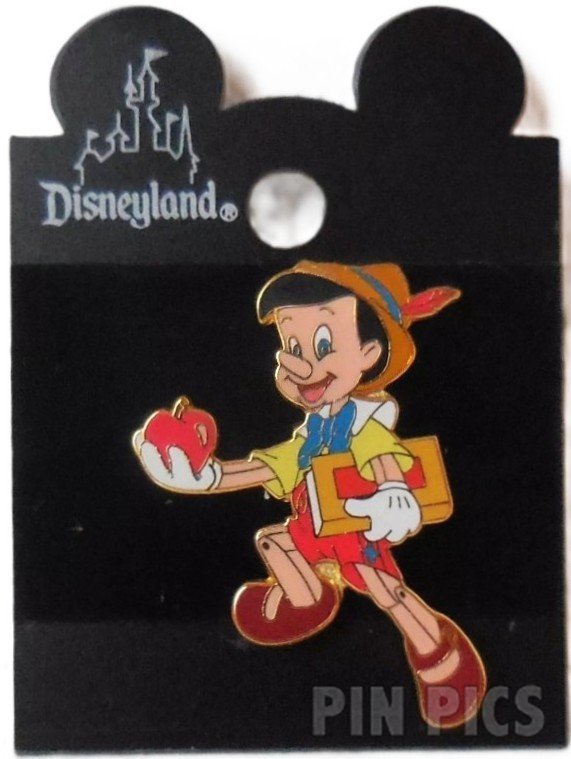 Pinocchio with Apple and School Books - Version 1  pin collectible - Main Image 2