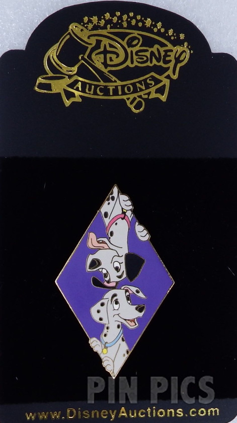 DA - Pongo and Perdita - Peek-a-Boo - 101 Dalmatians  pin collectible - Main Image 3