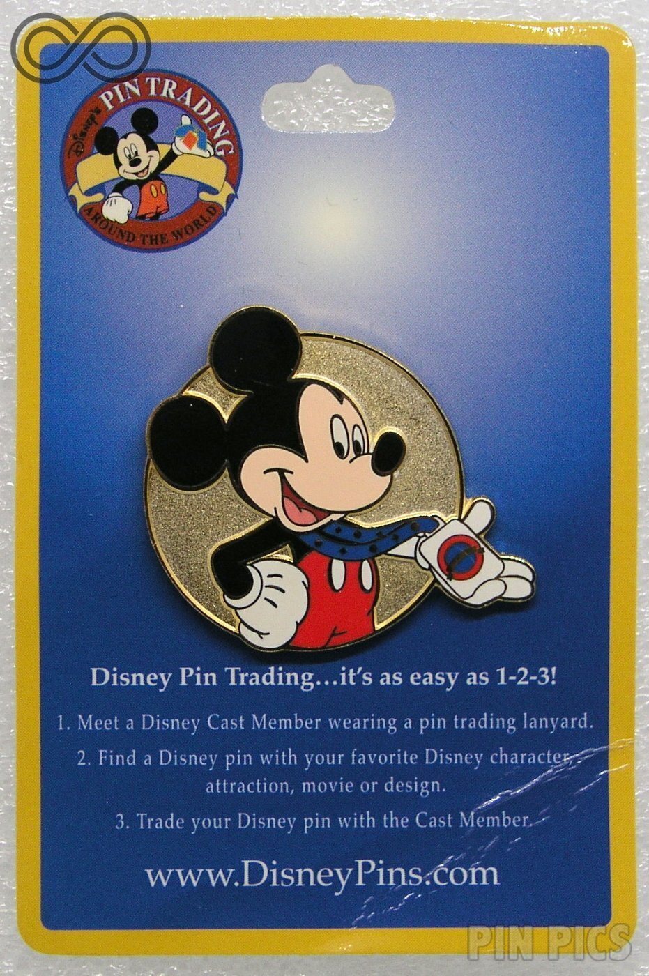 WDW - Mickey Mouse - Pin Trading Easy As 1-2-3! PTP  pin collectible - Main Image 3