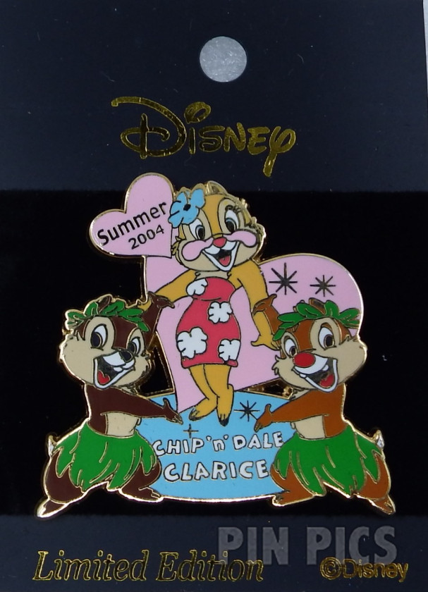 Japan - Clarice, Chip and Dale - Hula Dancing - Summer 2004  pin collectible - Main Image 3