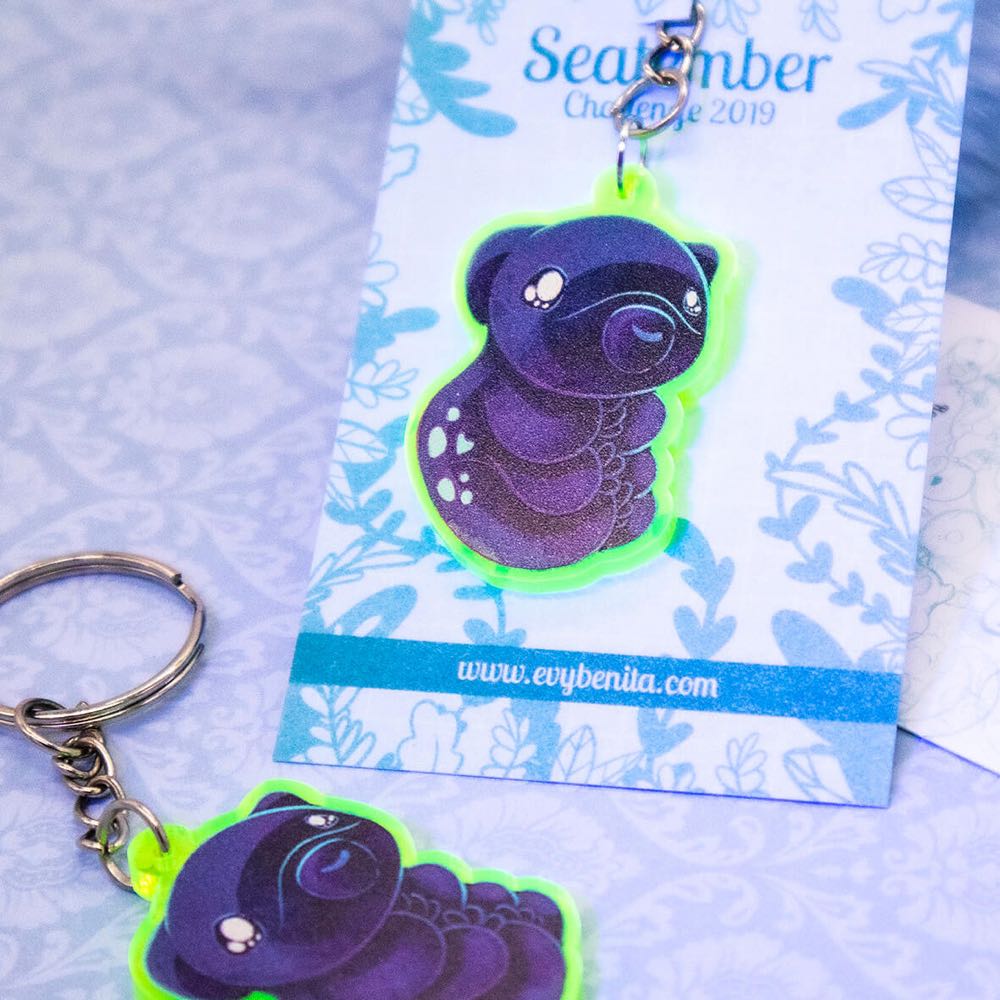 Tardigrade UV Keychain  pin collectible - Main Image 2