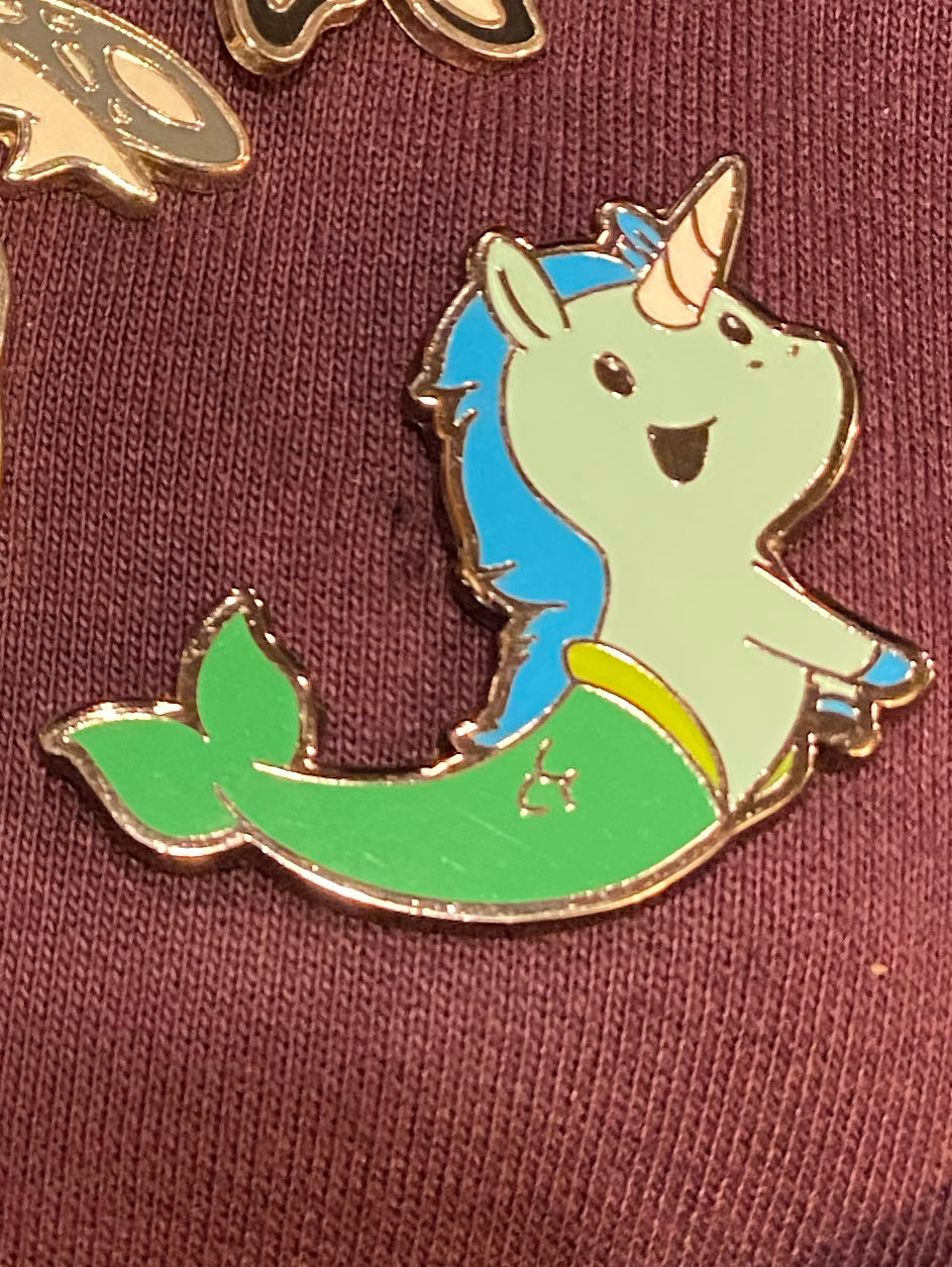 Mermaid Unicorn  pin collectible - Main Image 2