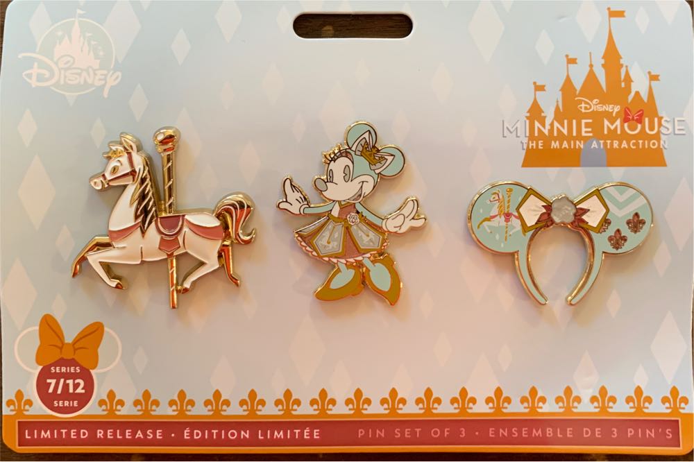 Minnie Mouse The Main Attraction Set King Arthur Carousel - Disney Pin Trading pin collectible [Barcode 465050457202] - Main Image 2