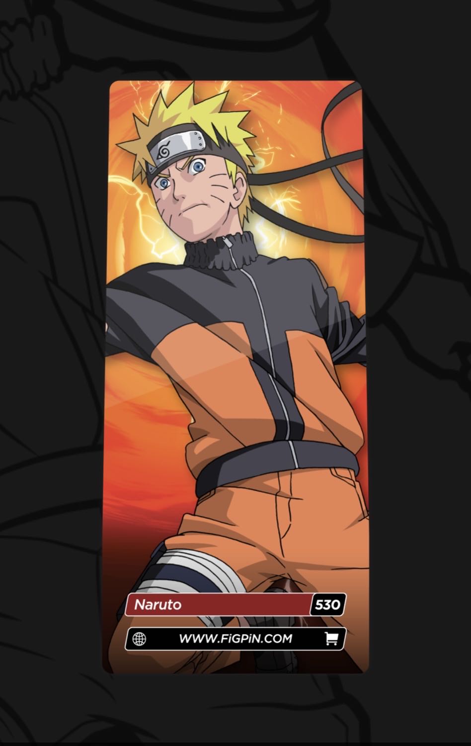 Figpin Classic: Naruto Shippuden Naruto - FigPin pin collectible [Barcode 810021535517] - Main Image 3