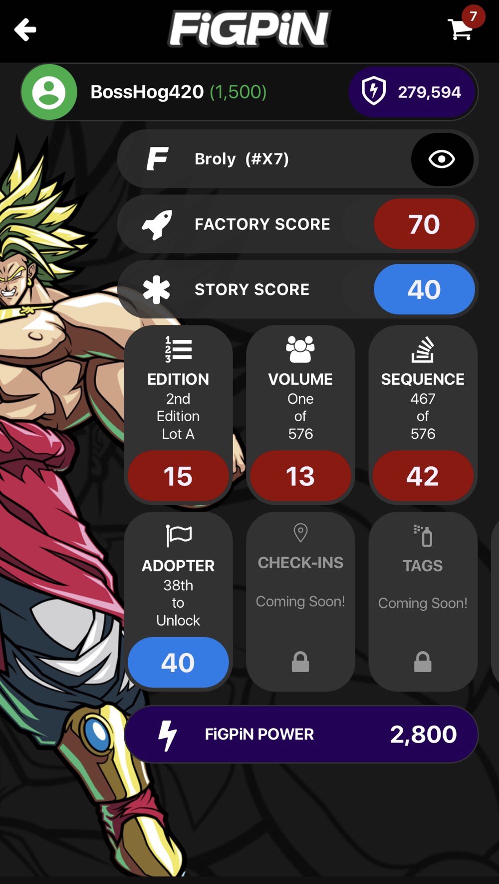 Dragonball FighterZ - FiGPiNXLx7 pin collectible [Barcode 850002644081] - Main Image 2