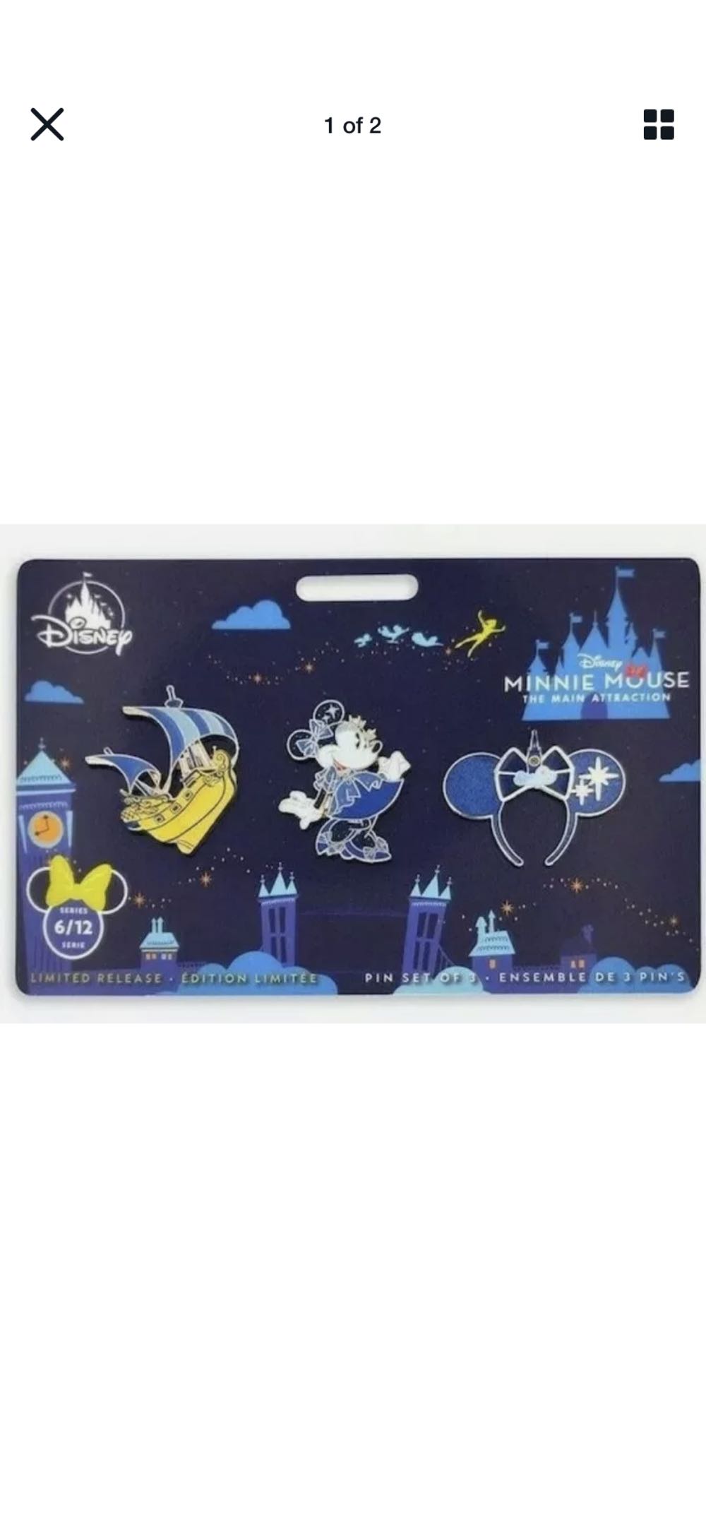 Cinderella Tiara Pin – Disney Princess