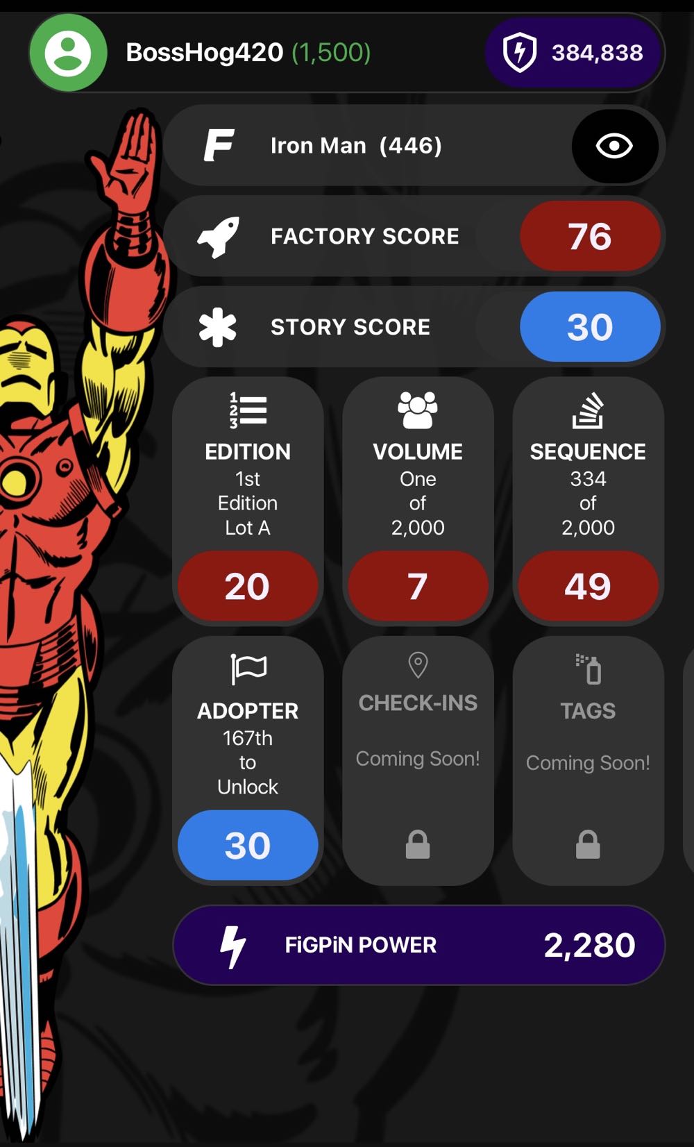 Iron Man - FigPin pin collectible [Barcode 810021535135] - Main Image 2