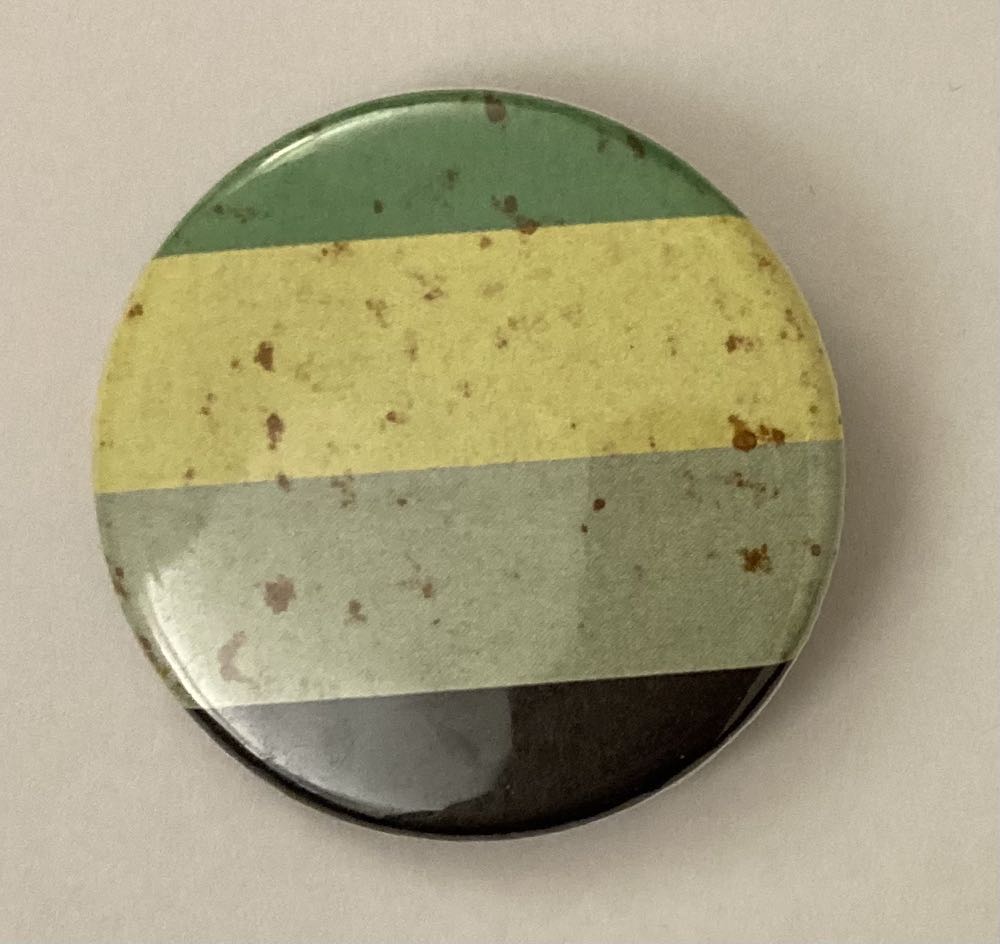 Aromantic Flag - Button pin collectible - Main Image 2