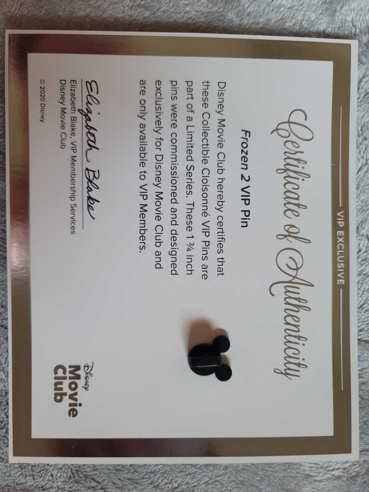 Frozen II VIP Pin - Disney Movie Club pin collectible - Main Image 2