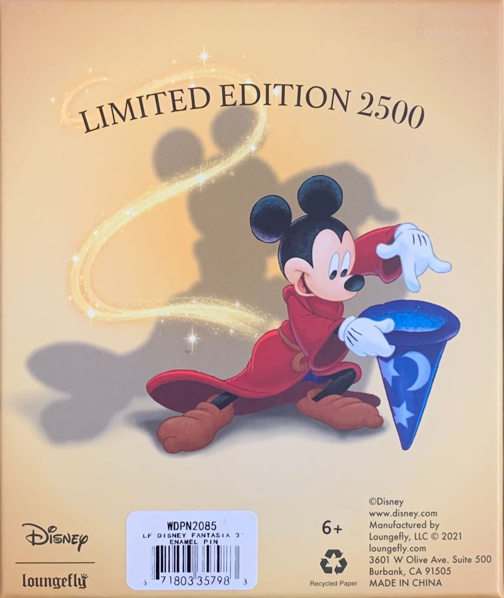 Loungefly Jumbo - Sorcerer Mickey  pin collectible [Barcode 671803357983] - Main Image 3