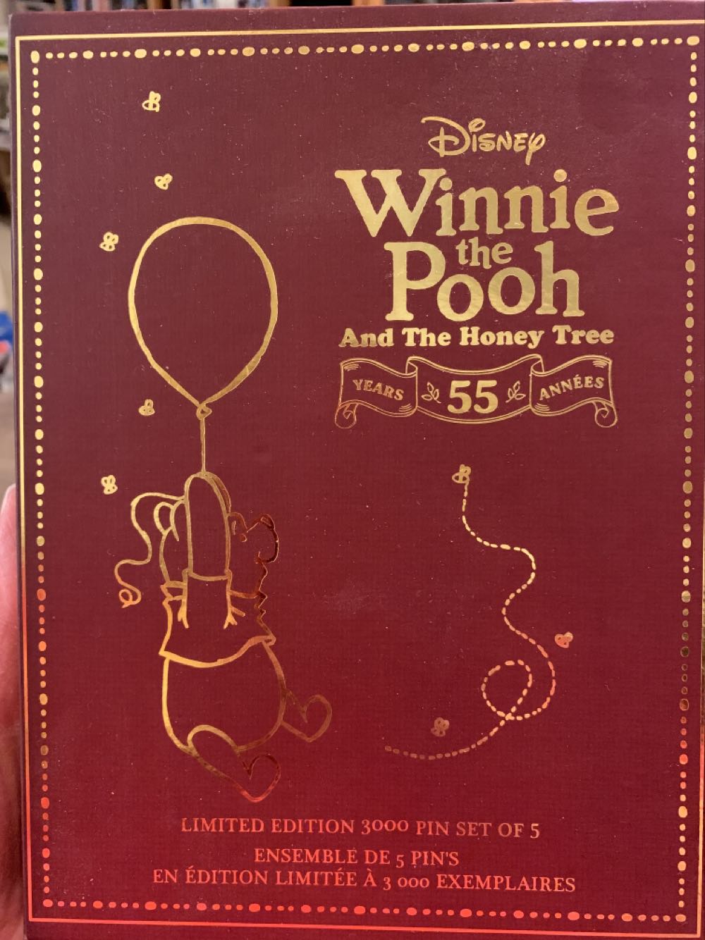 Winnie The Pooh And The Honey Tree 55th Anniversary Limited Edition Pin Set - Disney Pin Trading pin collectible [Barcode 465051581920] - Main Image 2