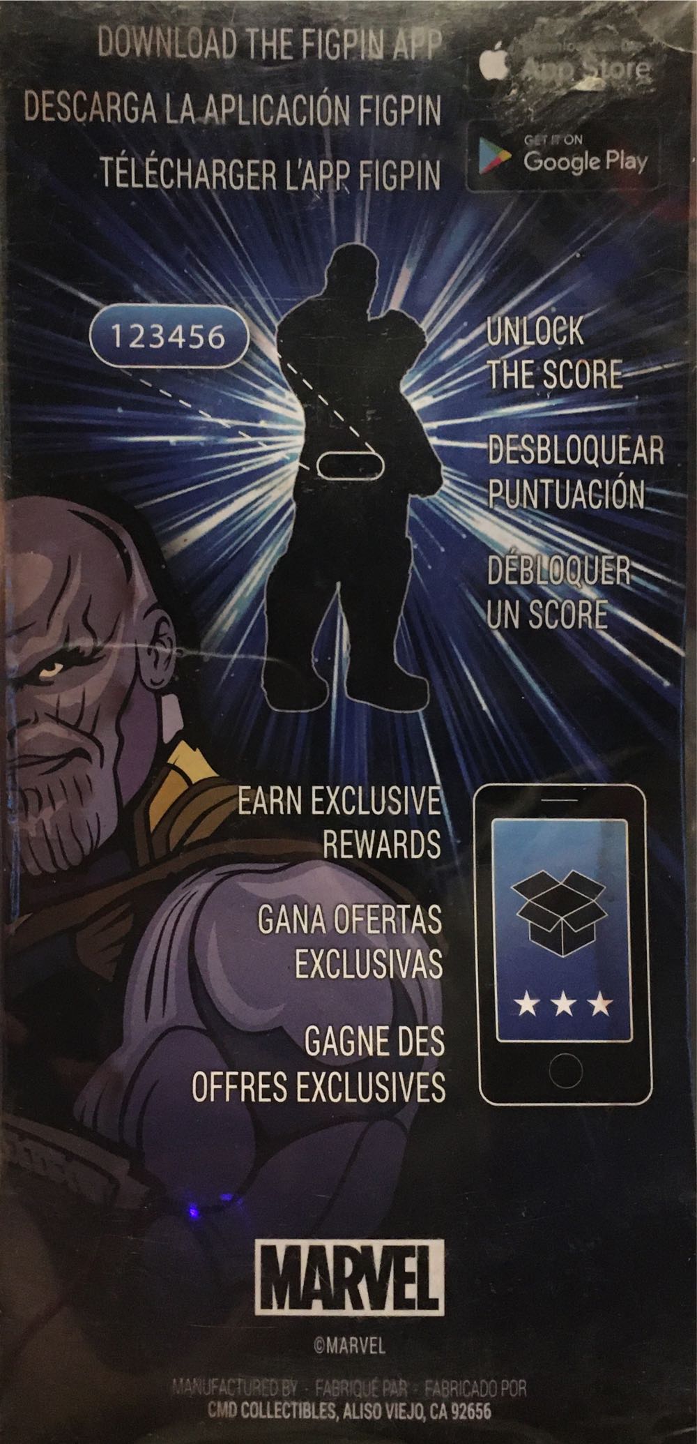 Marvel X1: Thanos (Avengers Infinity War) - FigPin XL pin collectible [Barcode 856481008086] - Main Image 2