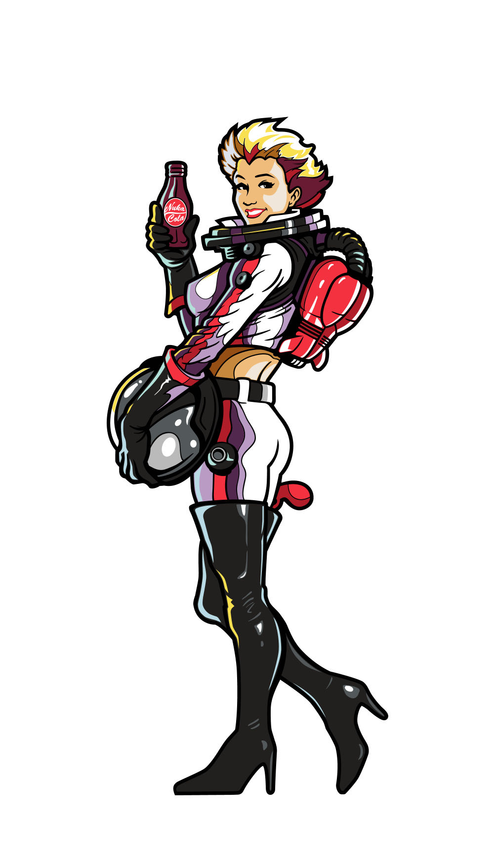 Nuka Cola Girl—FiGPiN 151 - FigPin pin collectible [Barcode 856481008963] - Main Image 3