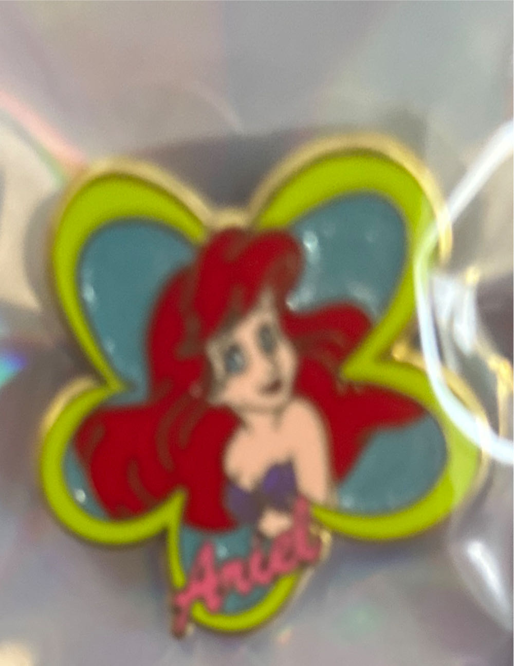 Ariel Glitter Flower  pin collectible - Main Image 2