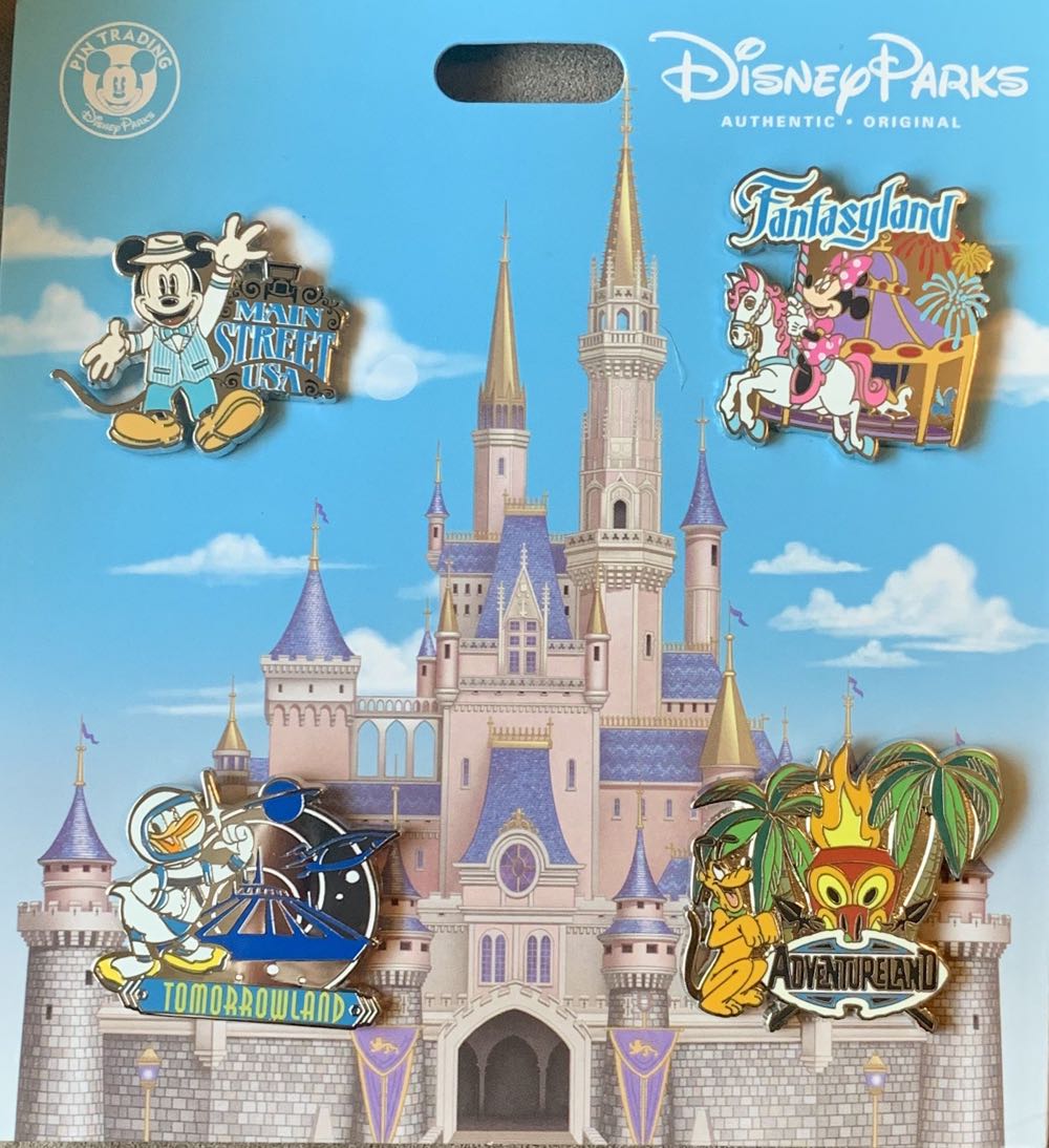 Mickey and Friends Four Lands Set - Mickey  pin collectible - Main Image 2