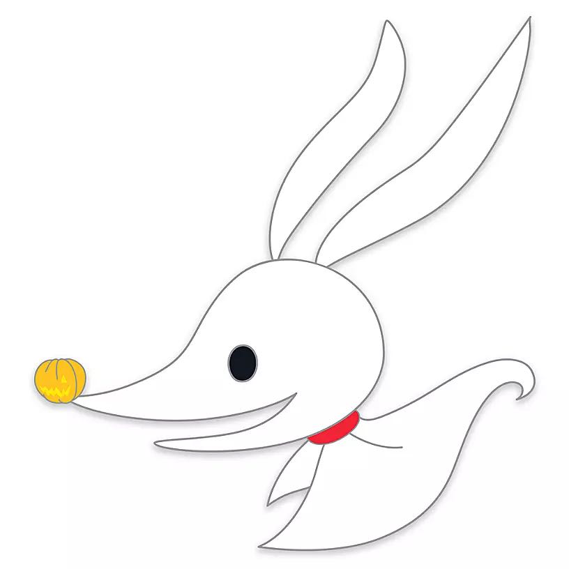 Tim Burton’s The Nightmare Before Christmas ’’Cute’’ Pin Set - Enameled cloisonné with print elements Nickel finish pin collectible - Main Image 4